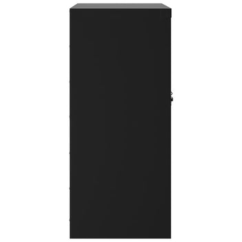 Arkistokaappi musta 79x40x90 cm teräs