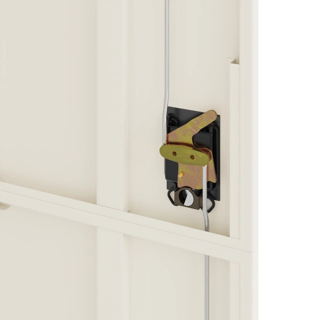 Arkistokaappi valkoinen 90x40x200 cm teräs