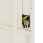 Arkistokaappi valkoinen 90x40x200 cm teräs