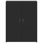 Arkistokaappi musta 60x32x77,5 cm tekninen puu