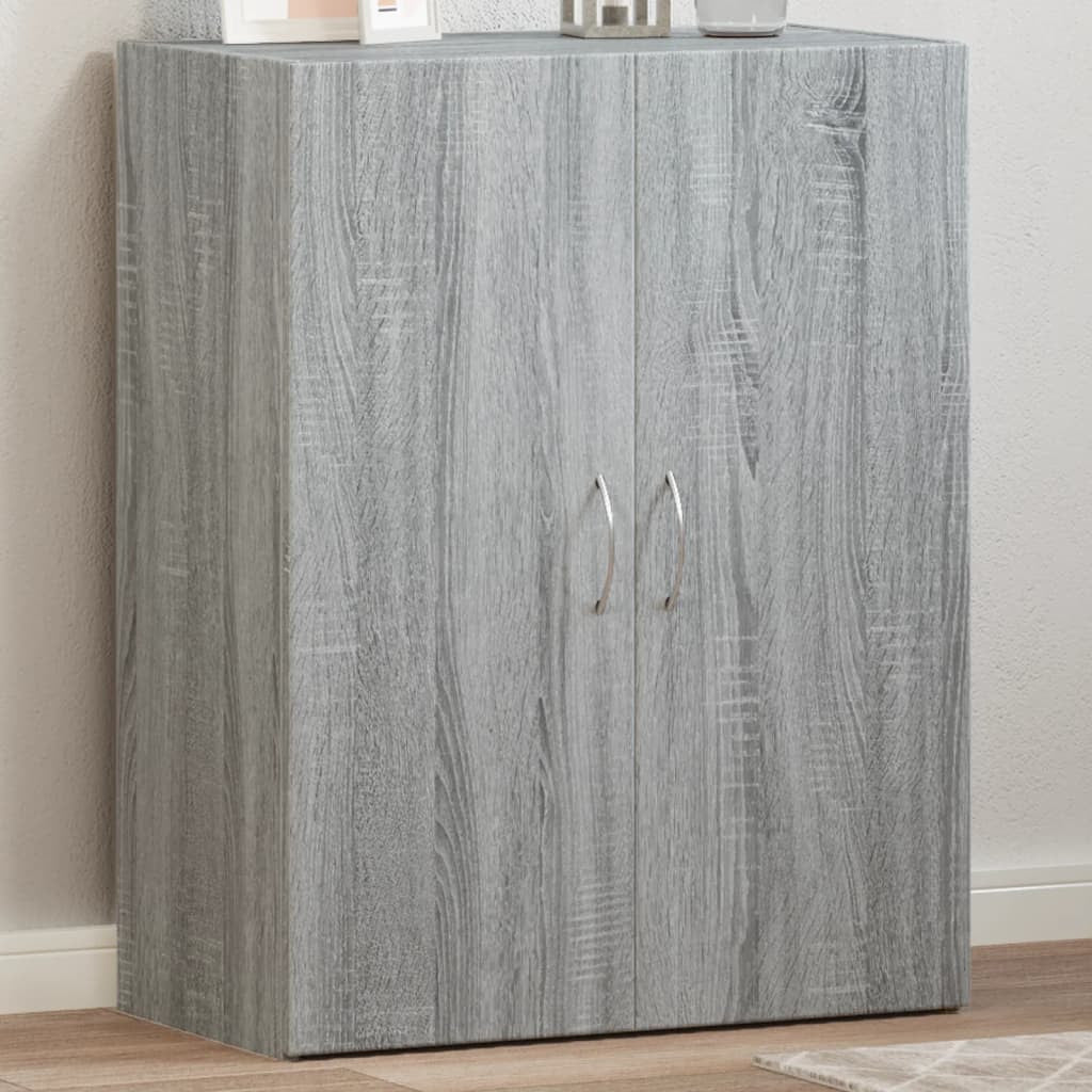 Arkivskåp grått Sonoma 60x32x77,5 cm tekniskt trä