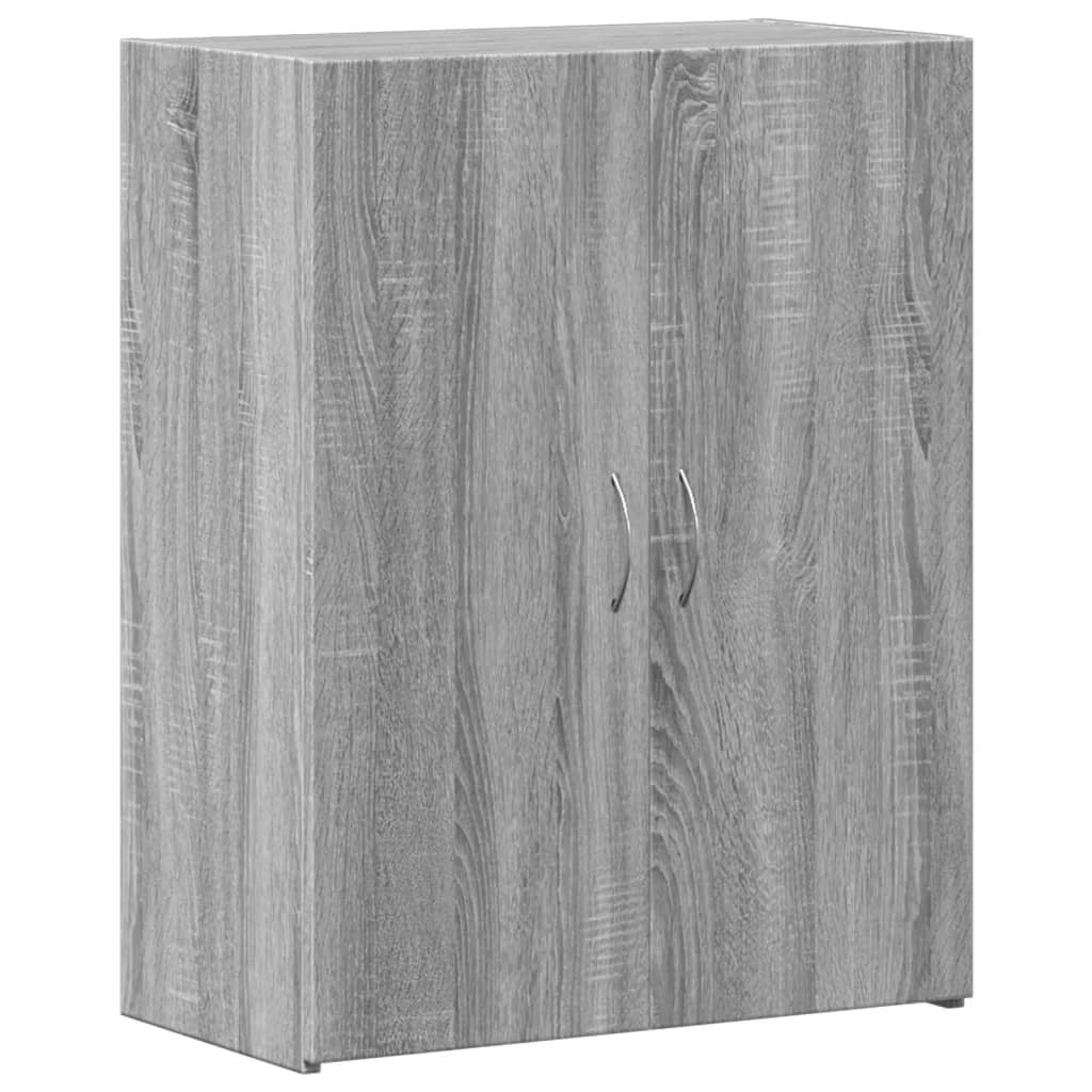 Arkivskåp grått Sonoma 60x32x77,5 cm tekniskt trä