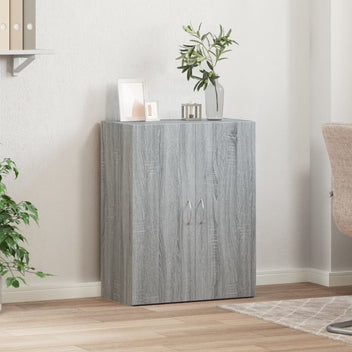 Arkivskåp grått Sonoma 60x32x77,5 cm tekniskt trä