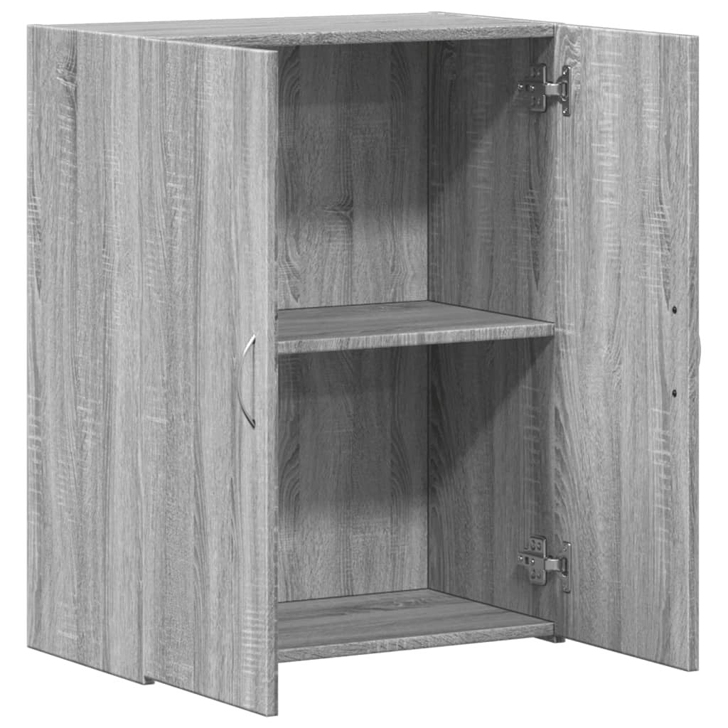 Arkivskåp grått Sonoma 60x32x77,5 cm tekniskt trä