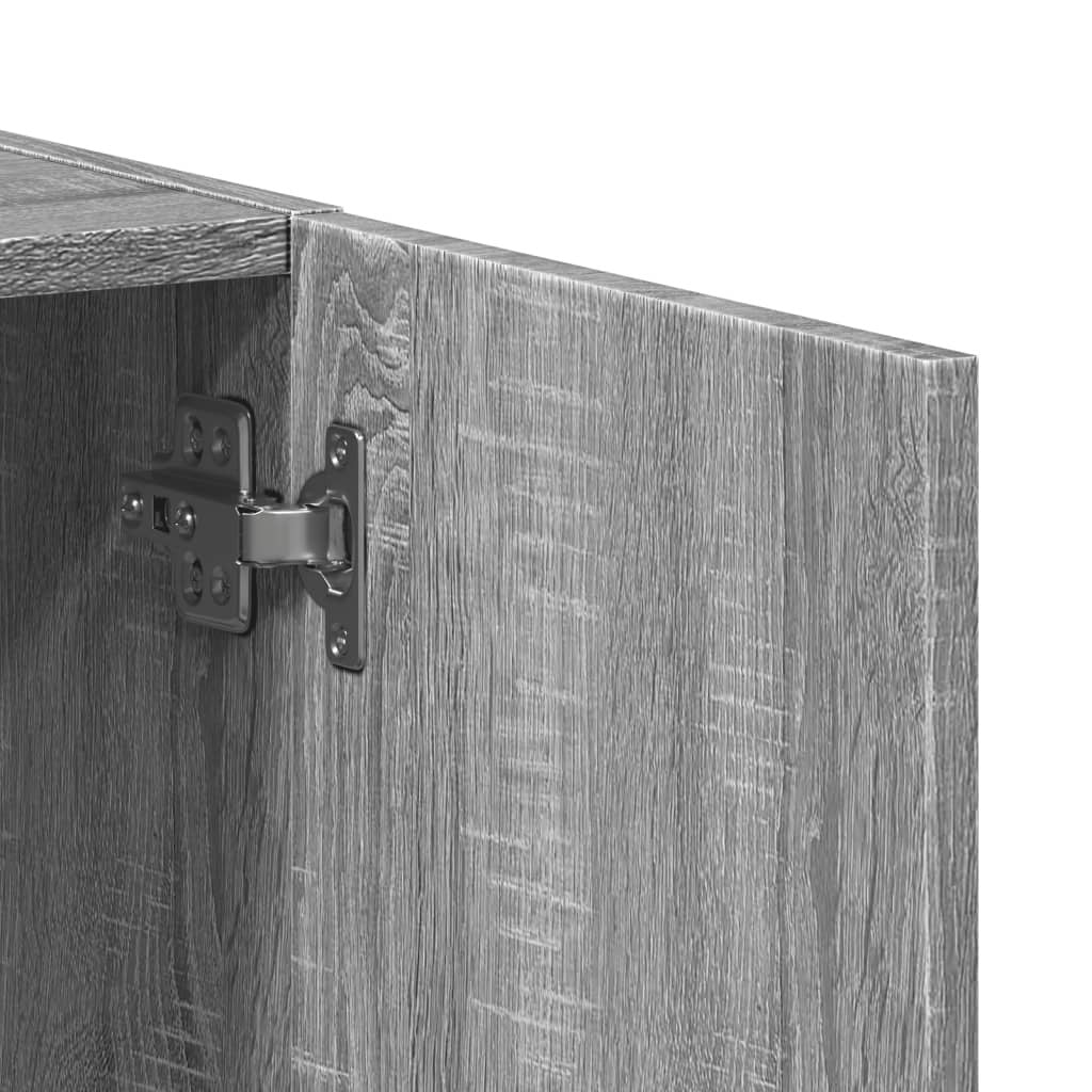 Arkivskåp grått Sonoma 60x32x77,5 cm tekniskt trä