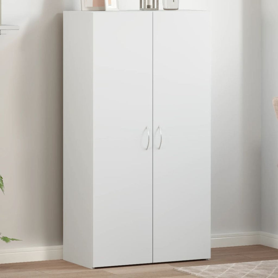 Vit arkivskåp 60x32x115 cm tekniskt trä