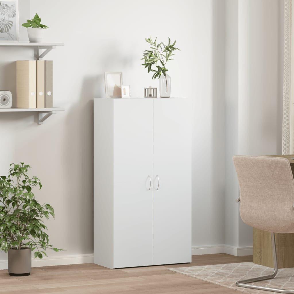 Vit arkivskåp 60x32x115 cm tekniskt trä