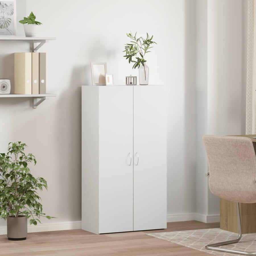 Vit arkivskåp 60x32x115 cm tekniskt trä