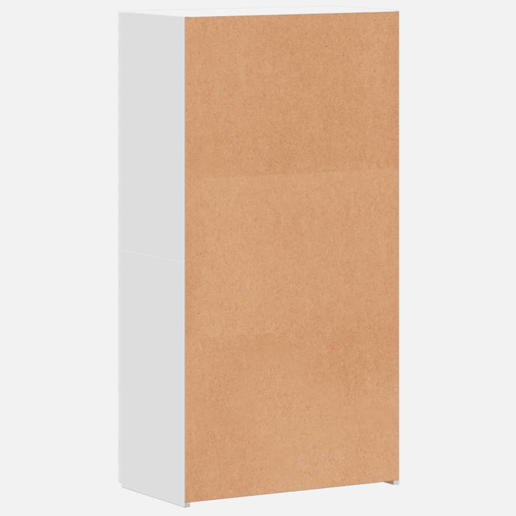 Arkistokaappi valkoinen 60x32x115 cm tekninen puu