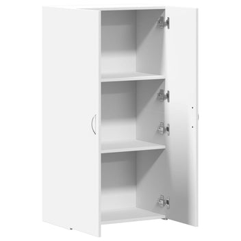 Vit arkivskåp 60x32x115 cm tekniskt trä