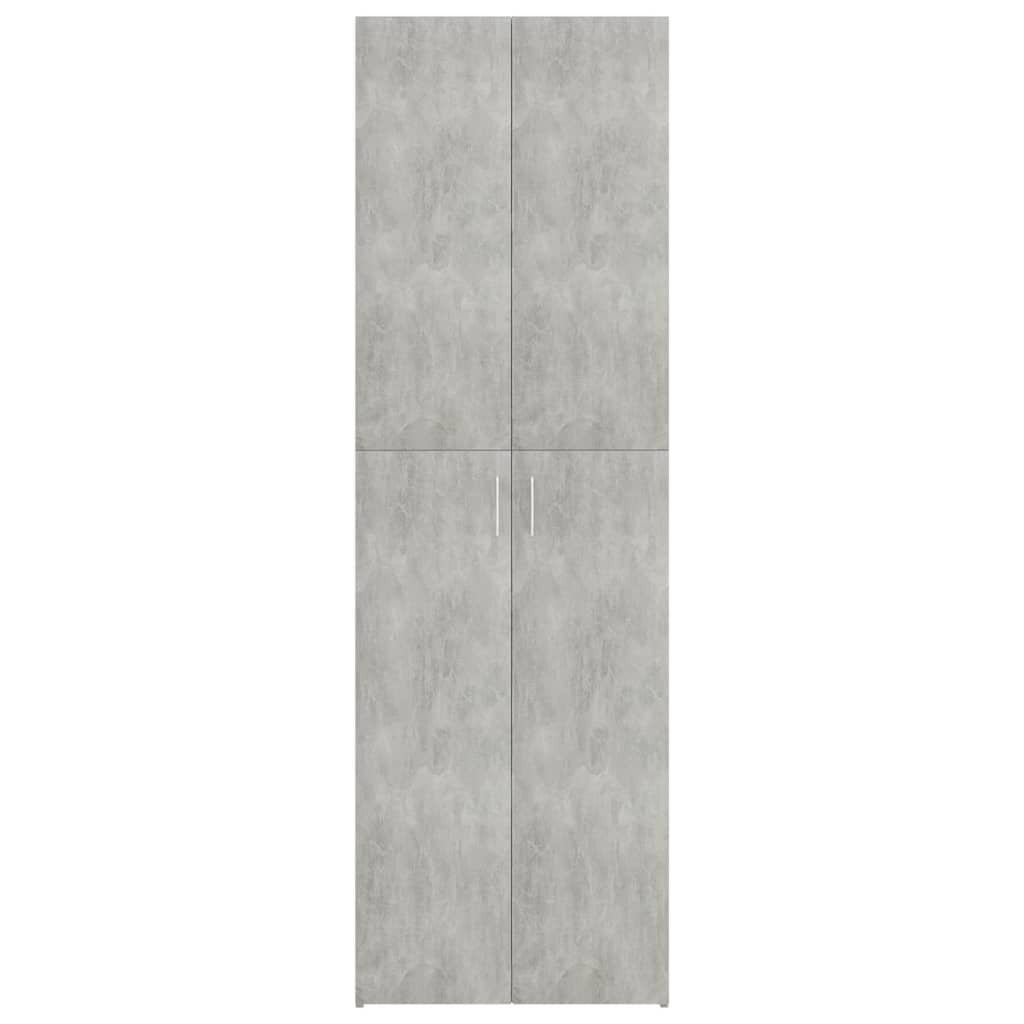 Toimistokaappi betoninharmaa 60x32x190 cm tekninen puu