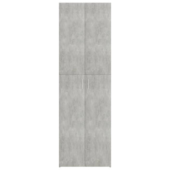 Toimistokaappi betoninharmaa 60x32x190 cm tekninen puu