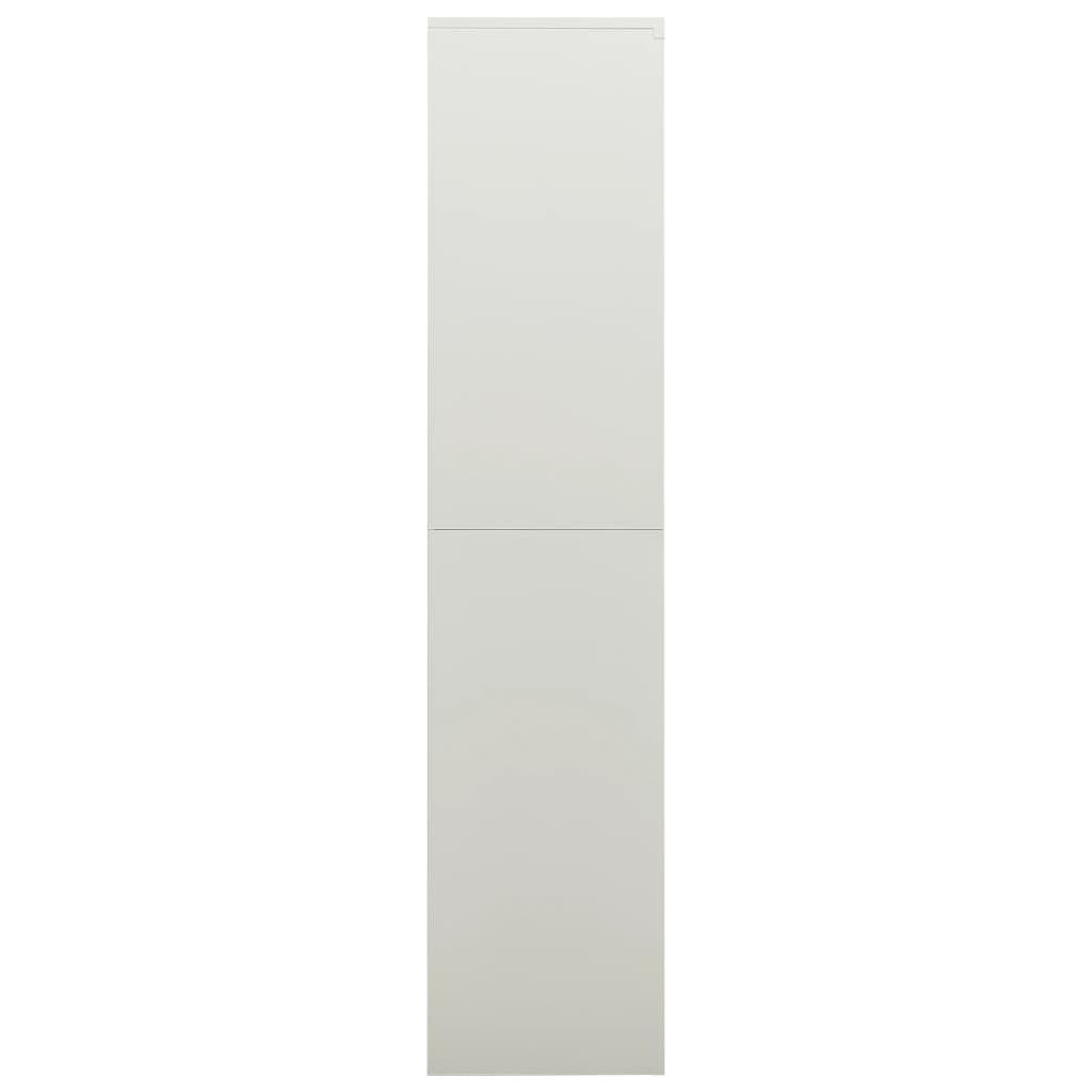 Pukukaappi vaaleanharmaa 90x40x180 cm teräs