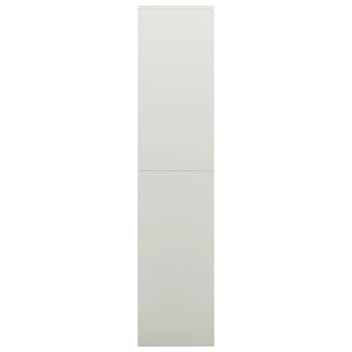 Pukukaappi vaaleanharmaa 90x40x180 cm teräs