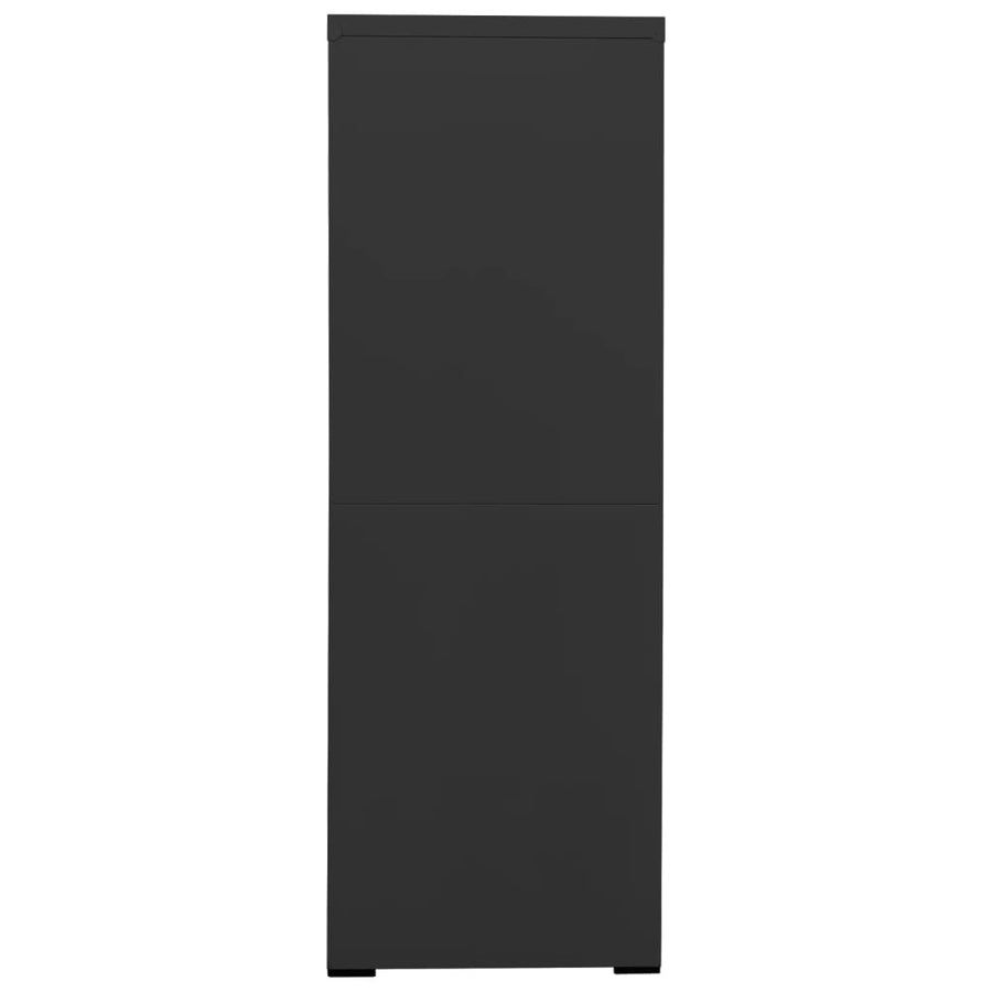 Arkistokaappi antrasiitti 90x46x134 cm teräs