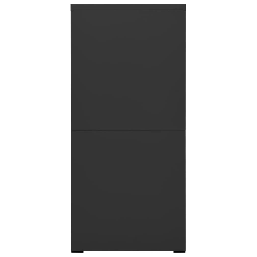 Arkivskåp antracit 46x62x133 cm stål