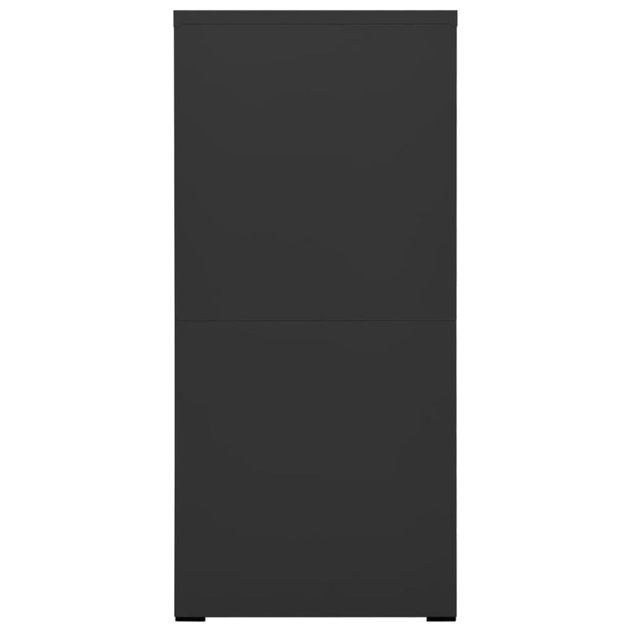 Arkivskåp antracit 46x62x133 cm stål