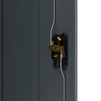 Arkistokaappi antrasiitti 90x40x105 cm teräs