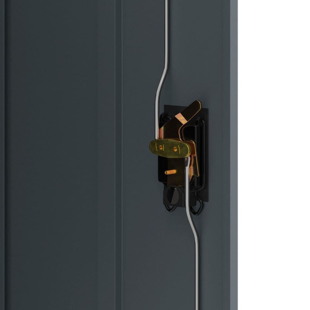 Arkistokaappi antrasiitti 90x40x105 cm teräs