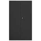 Arkistokaappi musta 105x40x180 cm teräs