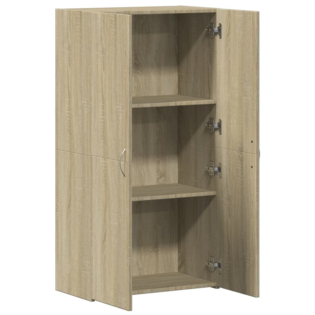 Sonoma arkivskåp i ek 60x32x115 cm, tillverkat av träkomposit