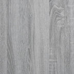 Sivupöytä pyörillä harmaa Sonoma 55x60x78 cm tekninen puu