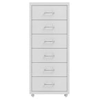 Arkistokaappi siirrettävä harmaa 28x41x69 cm metalli