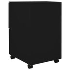 Arkistokaappi siirrettävä musta 39x45x67 cm teräs