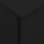 Arkistokaappi siirrettävä musta 39x45x67 cm teräs