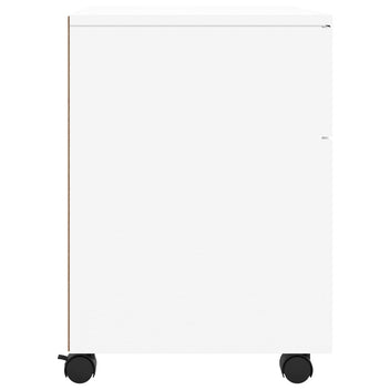 Mobil arkivskåp med hjul, vit, 45x38x54 cm