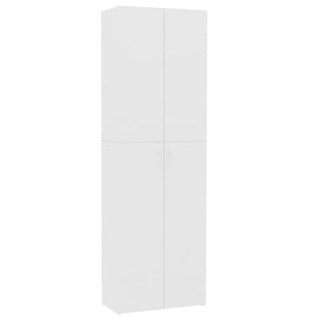 Toimistokaappi valkoinen 60x32x190 cm tekninen puu