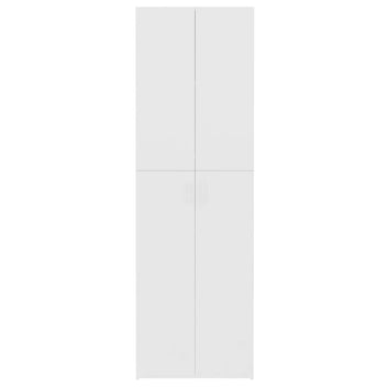 Toimistokaappi valkoinen 60x32x190 cm tekninen puu