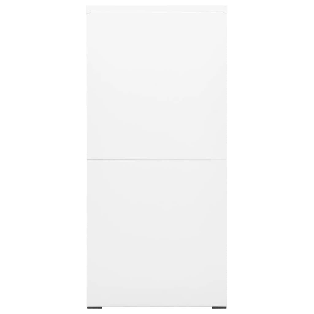 Vit arkivskåp 46x62x133 cm stål
