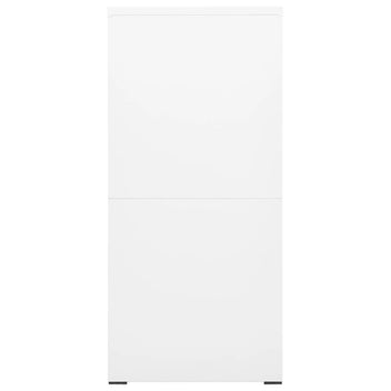 Vit arkivskåp 46x62x133 cm stål