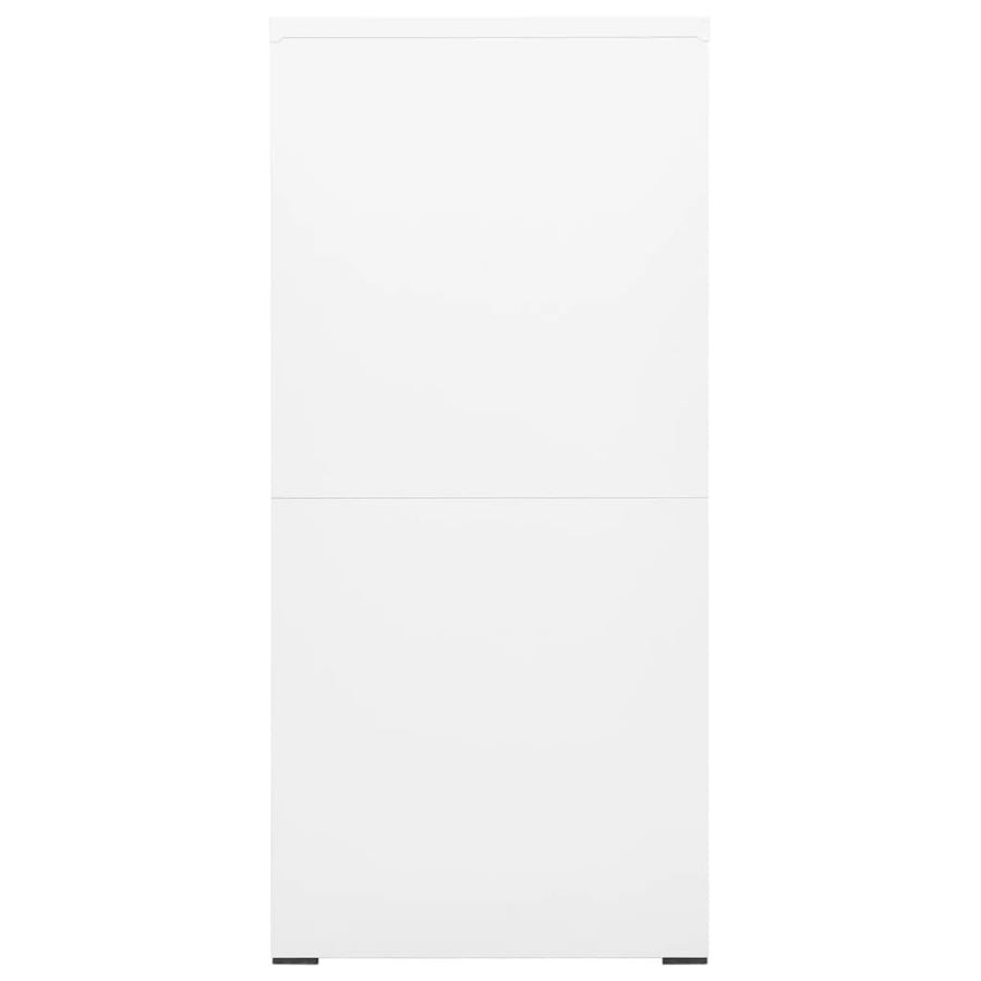 Vit arkivskåp 46x62x133 cm stål