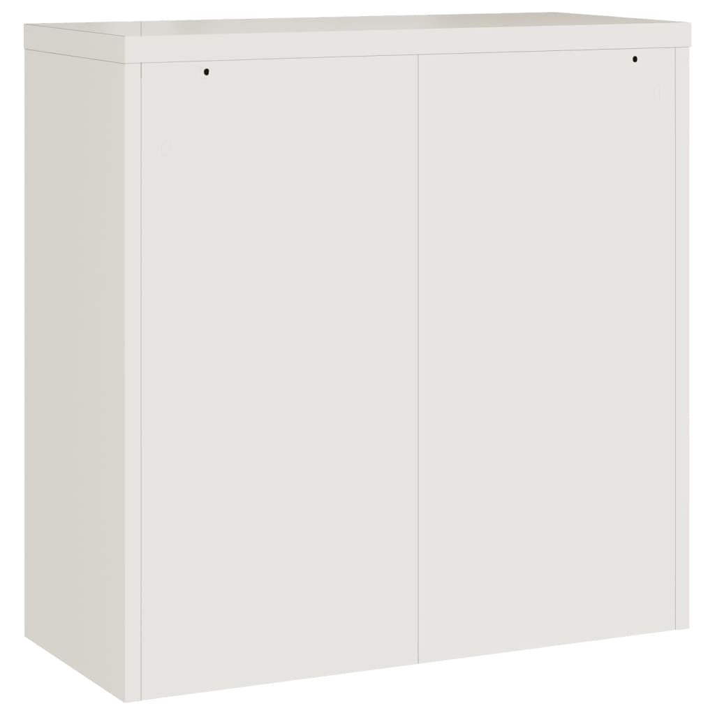 Vit arkivskåp 90x40x90 cm stål