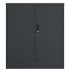 Arkistokaappi antrasiitti 79x40x90 cm teräs