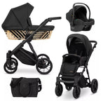 Kunert Ivento Glam 3-in-1 Yhdistelmävaunut Cosmo Turvaistuimella, Useita eri värejä