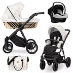 Kunert Ivento Glam 3-in-1 Yhdistelmävaunut Cosmo Turvaistuimella, Useita eri värejä