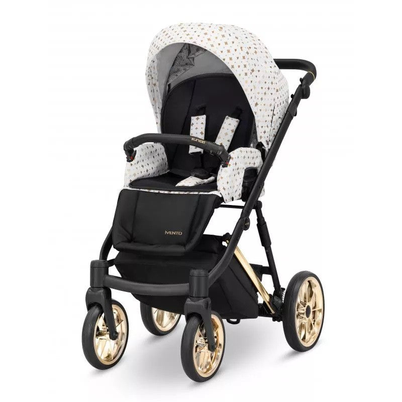 Kunert Ivento Glam 3-i-1 kombinationsbarnvagn med Cosmo säkerhetsstol, flera olika färger