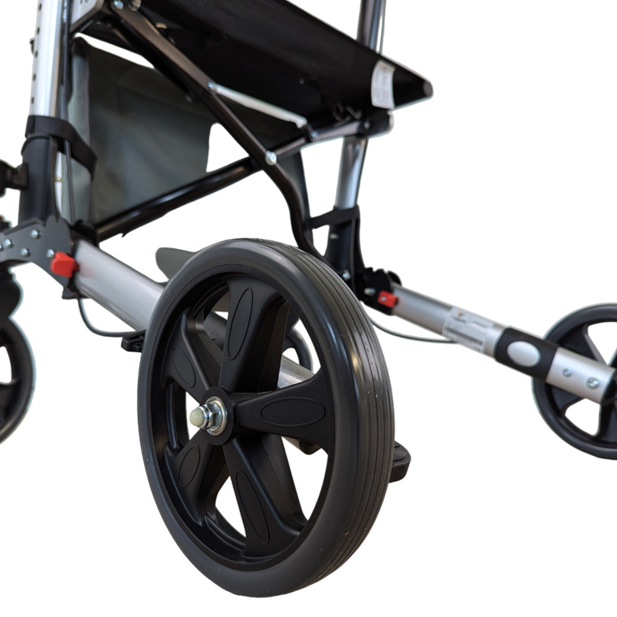 Aune Rollator för inomhus- och utomhusbruk, lätt, röd