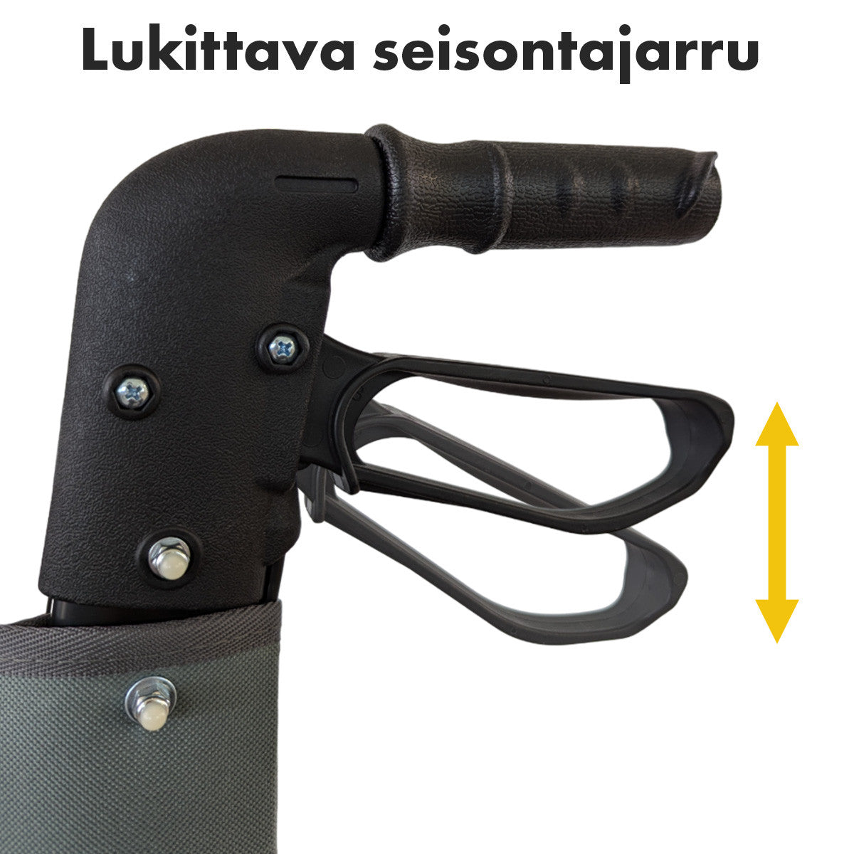 Aune Rollator för inomhus- och utomhusbruk, lätt, röd