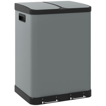 Soptunna / Sorteringsstation För hemmabruk, 2 x 30 liter, handsfree