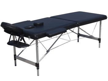 Hierontapöytä 185 x 60 cm – 2-vyöhykkeinen, alumiinirunko, kantavuus 225 kg