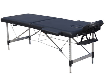 Hierontapöytä 185 x 60 cm – 2-vyöhykkeinen, alumiinirunko, kantavuus 225 kg