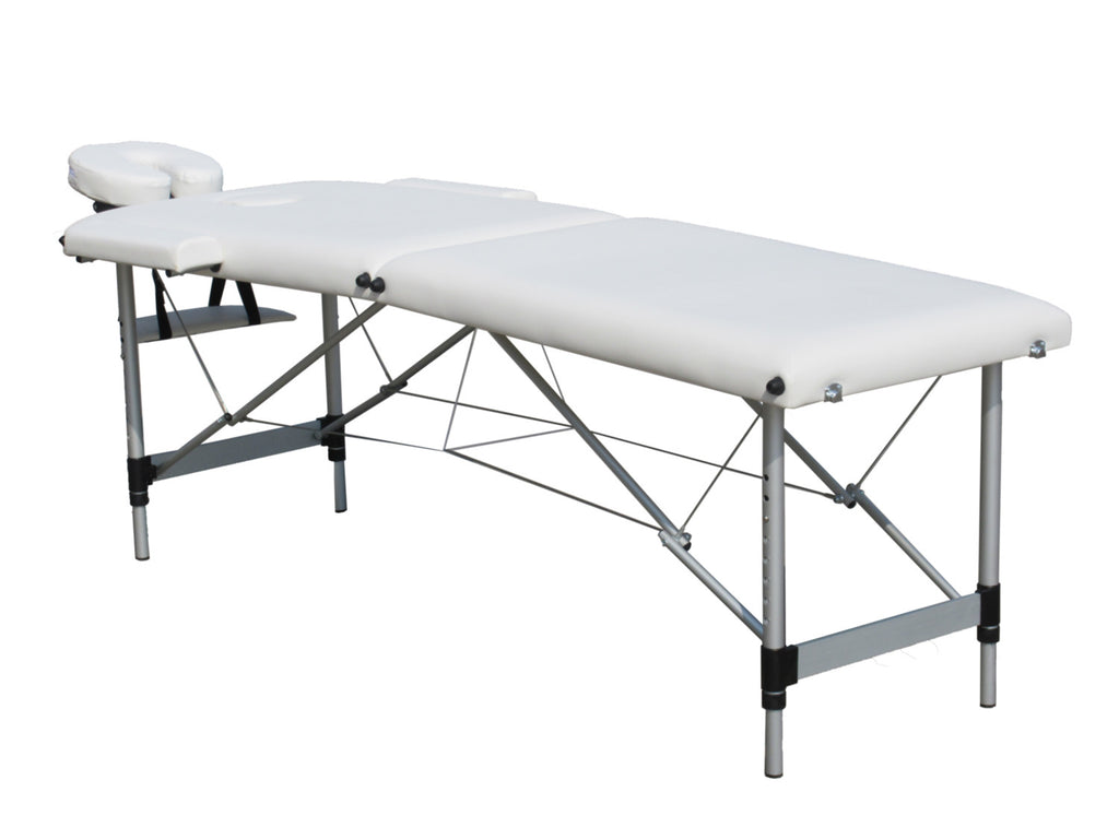 POHJOLAN URHEILUTARVIKE Taitettava Hierontapöytä Premium Compact Alu 2V, 185x60cm, Valkoinen