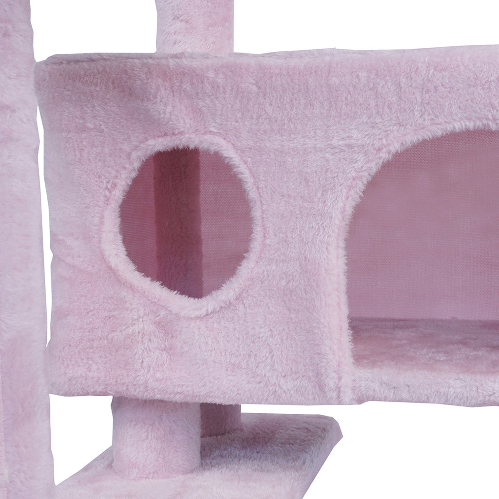 POHJOLAN LEMMIKKITARVIKE Kissan kiipeily-/raapimispuu 138 cm, pinkki