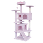 POHJOLAN LEMMIKKITARVIKE Kissan kiipeily-/raapimispuu 138 cm, pinkki