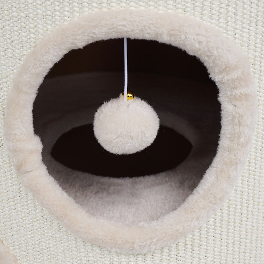 POHJOLAN LEMMIKKITARVIKE XL 97x45cm Kissan kiipeily-/raapimispuu Tynnyri, beige