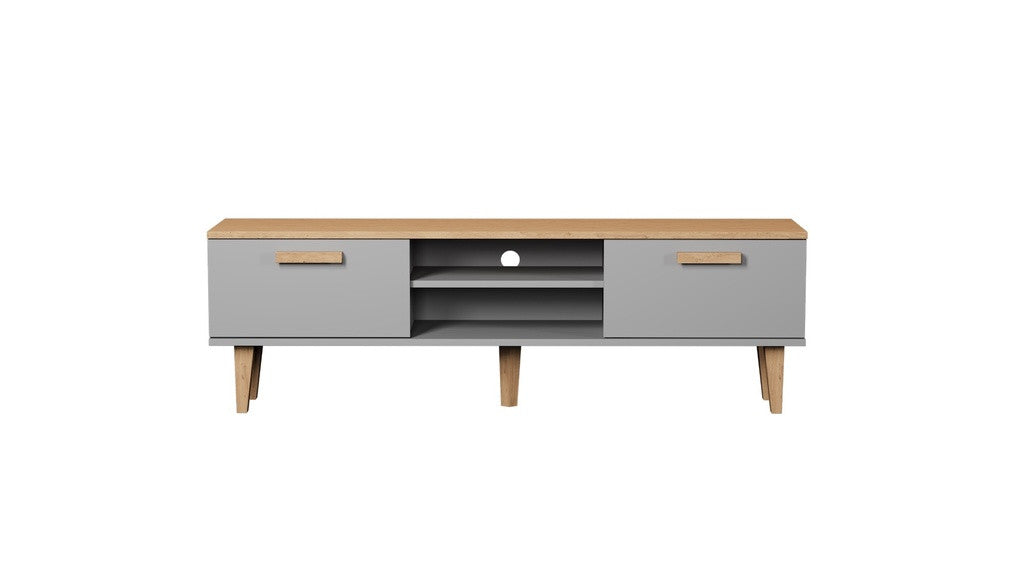 Kocot Denver TV-taso 160cm, harmaa/beige